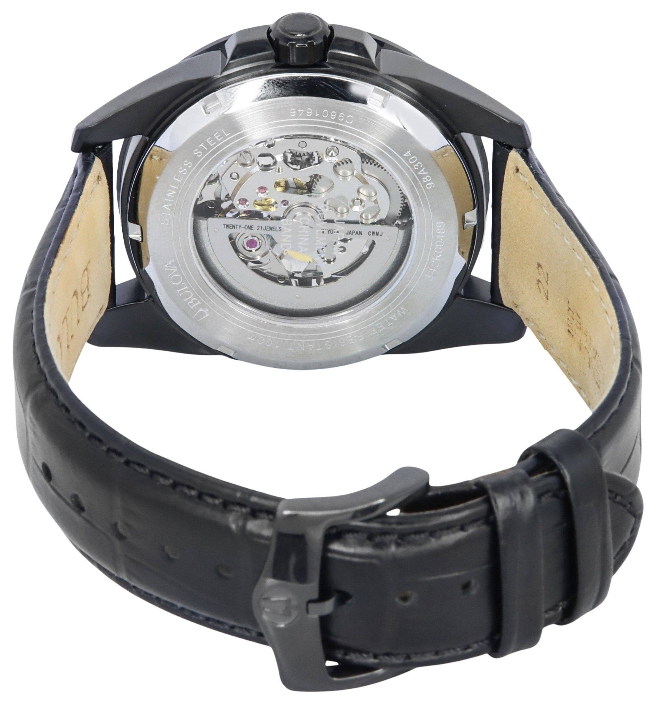 TWENTY-ONE, 21 JEWELS, STAINLESS STEEL, 6RPO0MFe, UBULOVA, CHINA, JAPAN, CWJ, 100m WATER RESISTANT