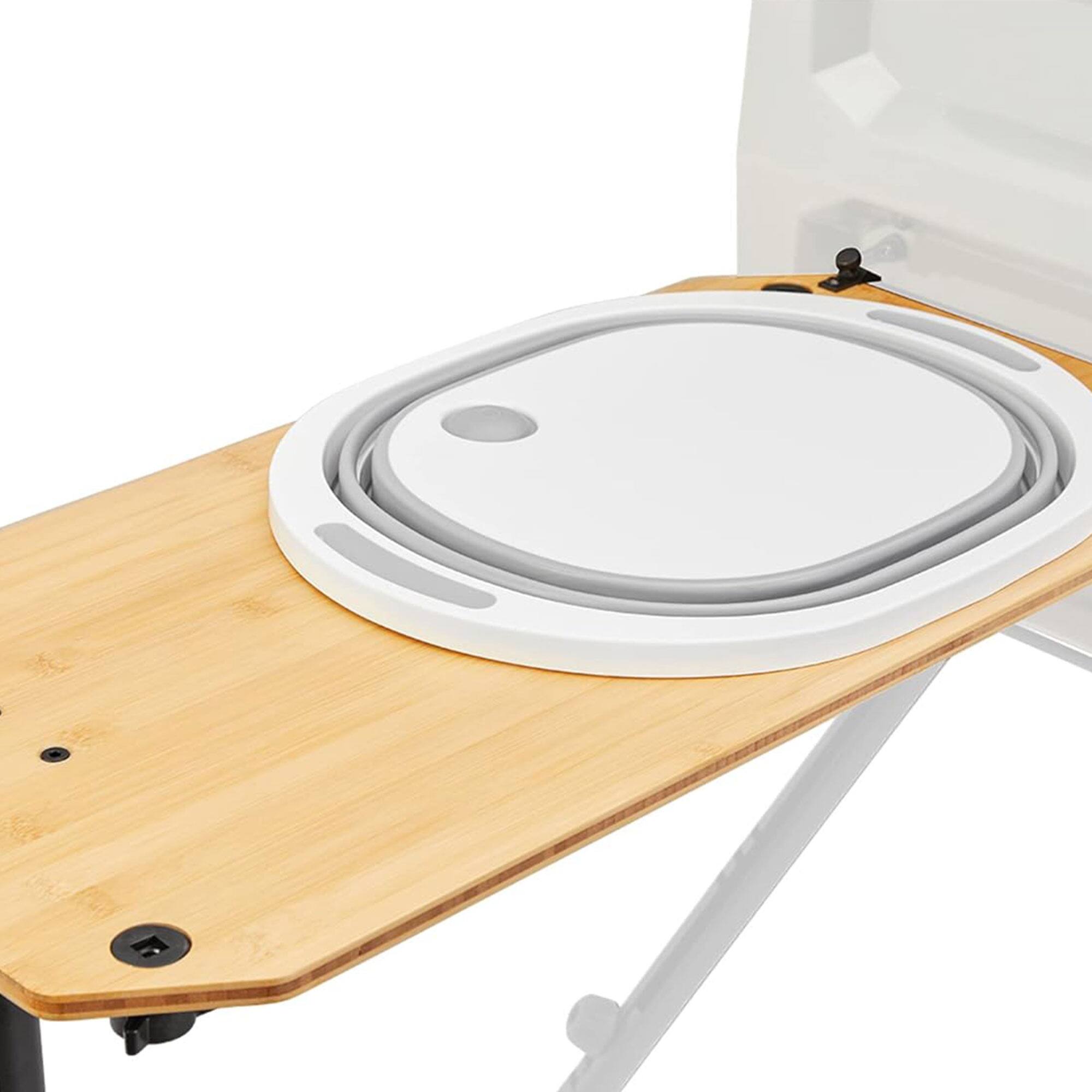 Alt View 7. Yakima - Yakima EXO OpenRange 13 x 27 Inch Wooden Side Table and Nesting Cutting Board - Tan.