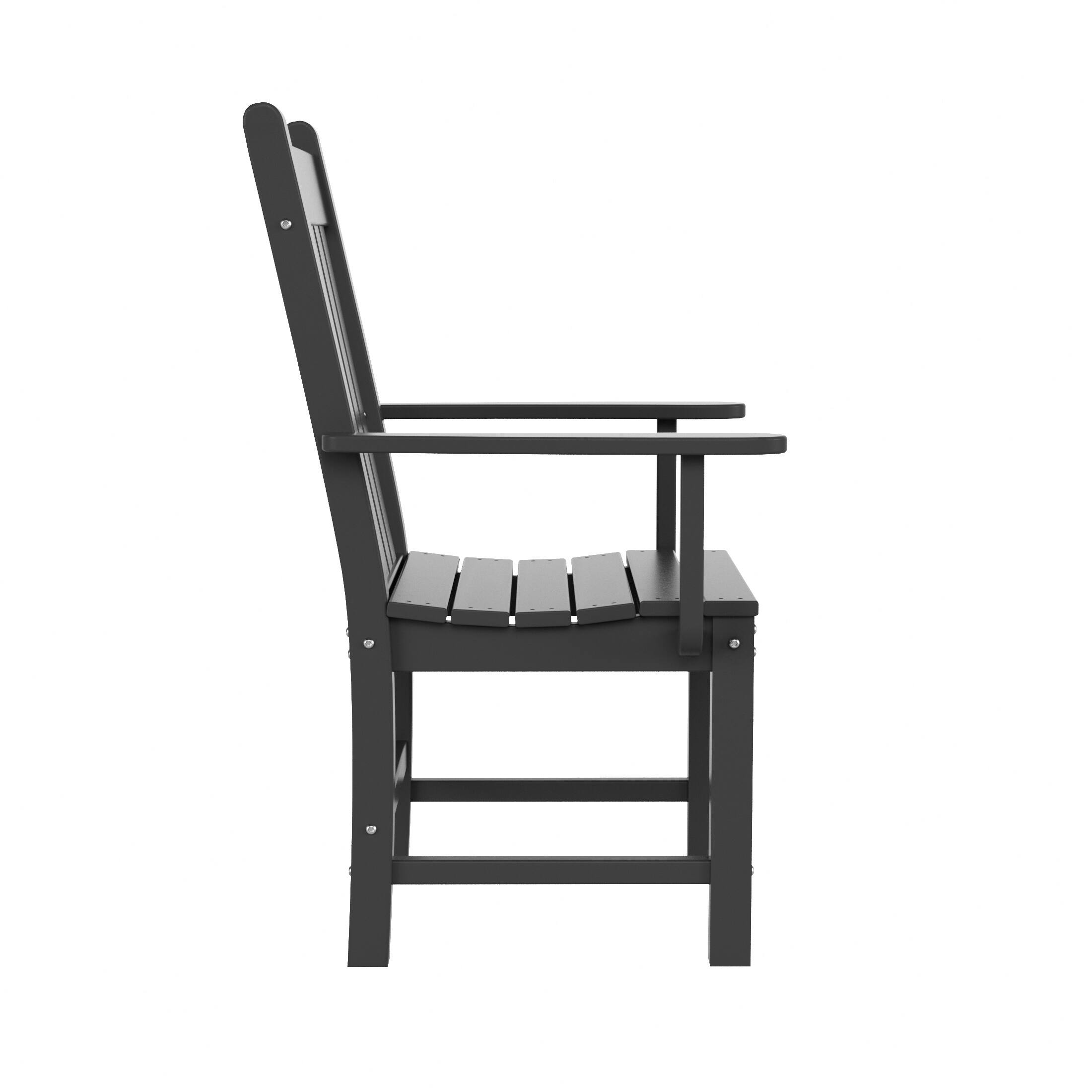 Alt View 1. WestinTrends - WestinTrends Malibu Outdoor Patio Dining Armchair - Gray.
