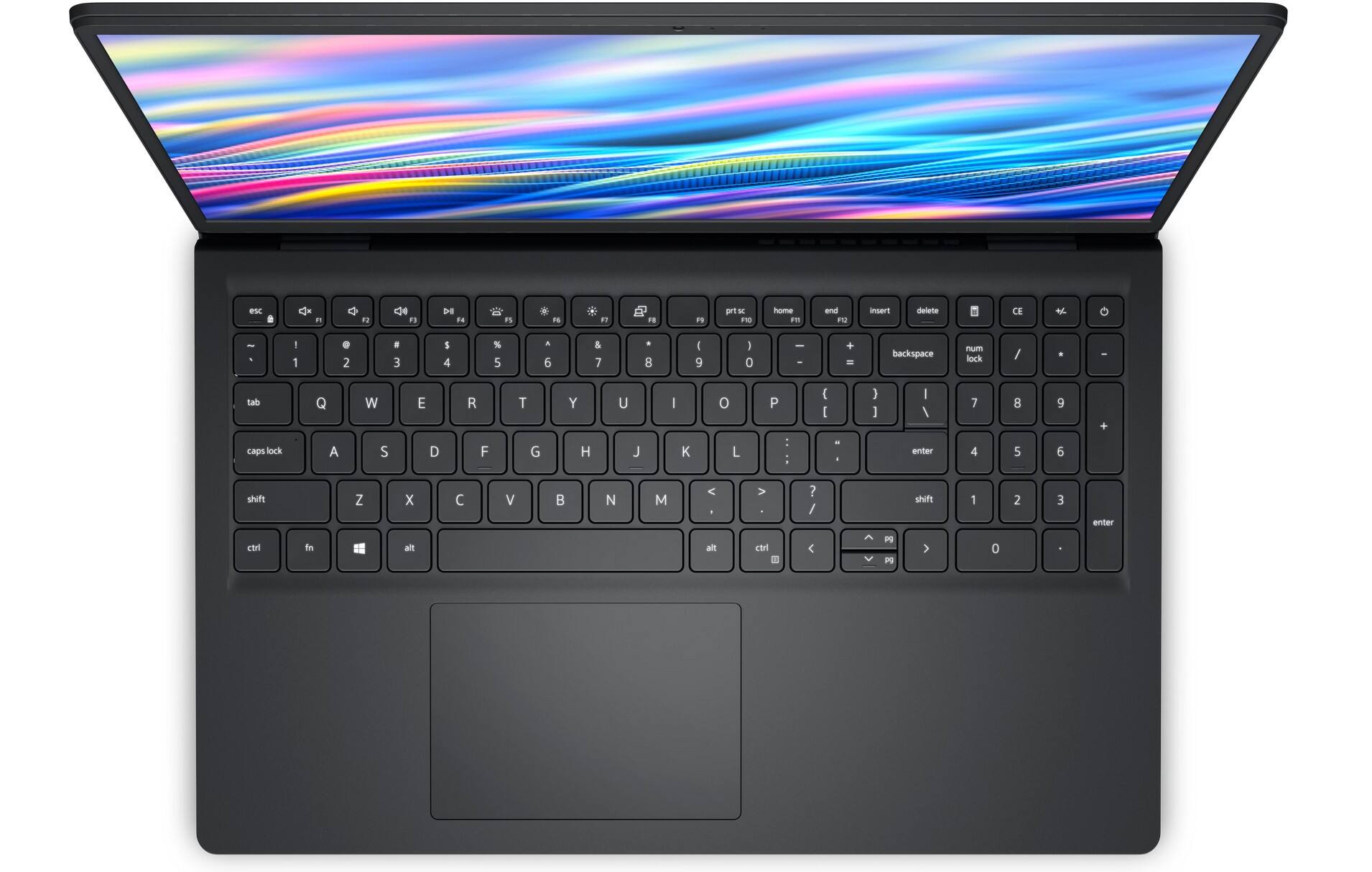 esc F1 F2 F3 F4 F5 F6 F7 F8 F9 F10 F11 F12  
` 1 2 3 4 5 6 7 8 9 0 - = backspace  
tab Q W E R T Y U I O P [ ] \  
caps lock A S D F G H J K L ; ' return  
shift Z X C V B N M , . / shift  
fn ctrl alt spacebar alt ctrl  
num lock / * - +  
7 8 9 4 5 6 1 2 3 0 .  
insert delete home end page up page down  
prt sc FNC  
delete CE  
enter  
ctrl fn alt etri = PS 0 .