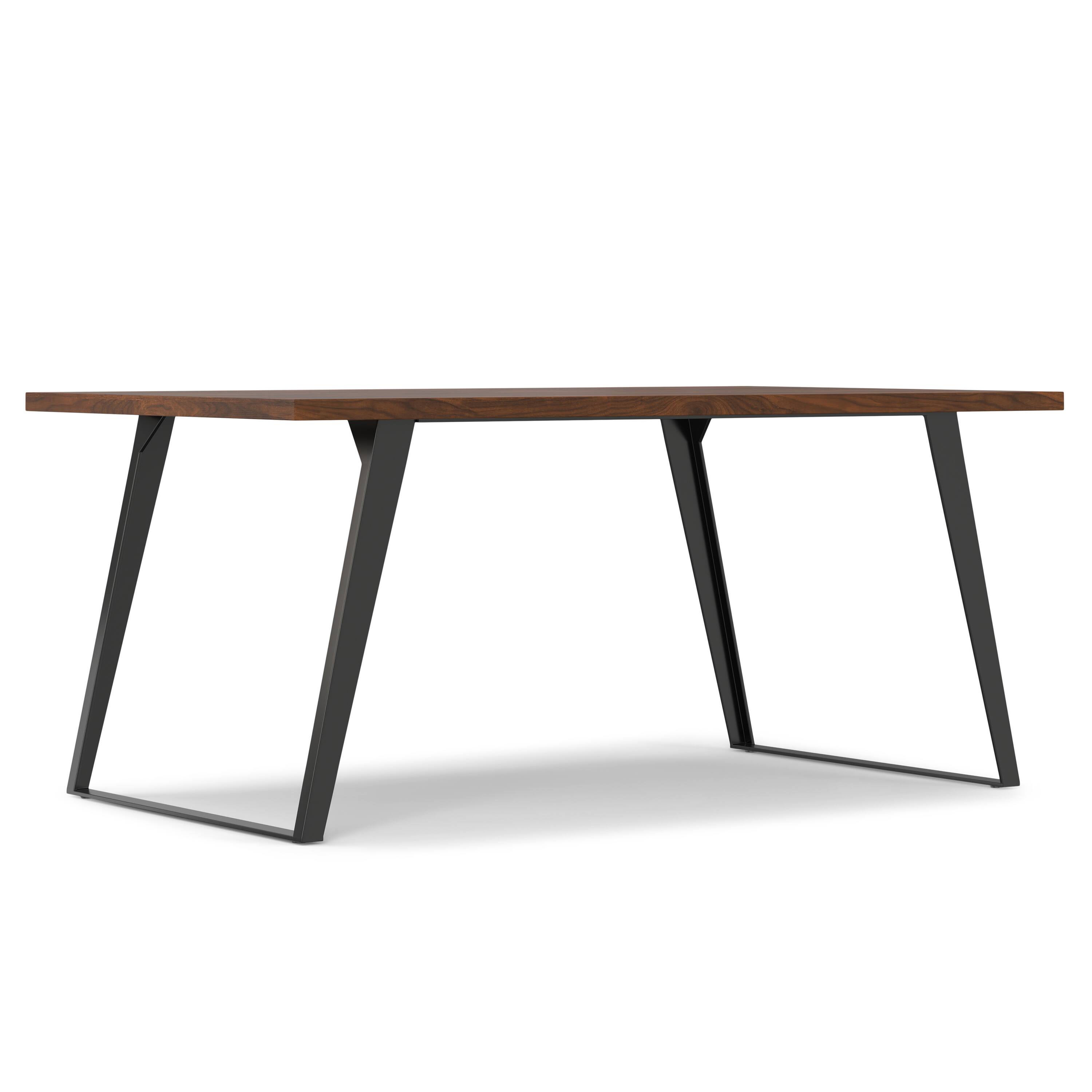 Simpli Home - Lowry 66 inch x 40 inch Rectangle Modern Industrial Dining Table - Walnut Veneer price history on PriceWatchPro