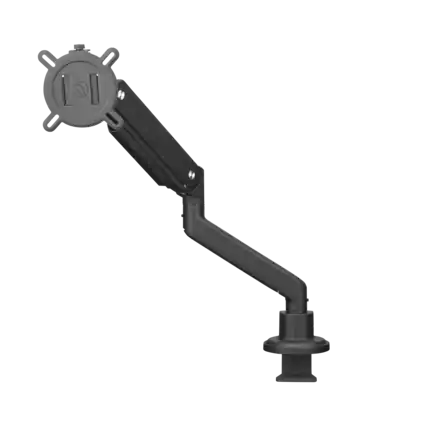 Front. One for All - MONITOR ARM, SOLID, SINGLE, BLACK, US - Black.