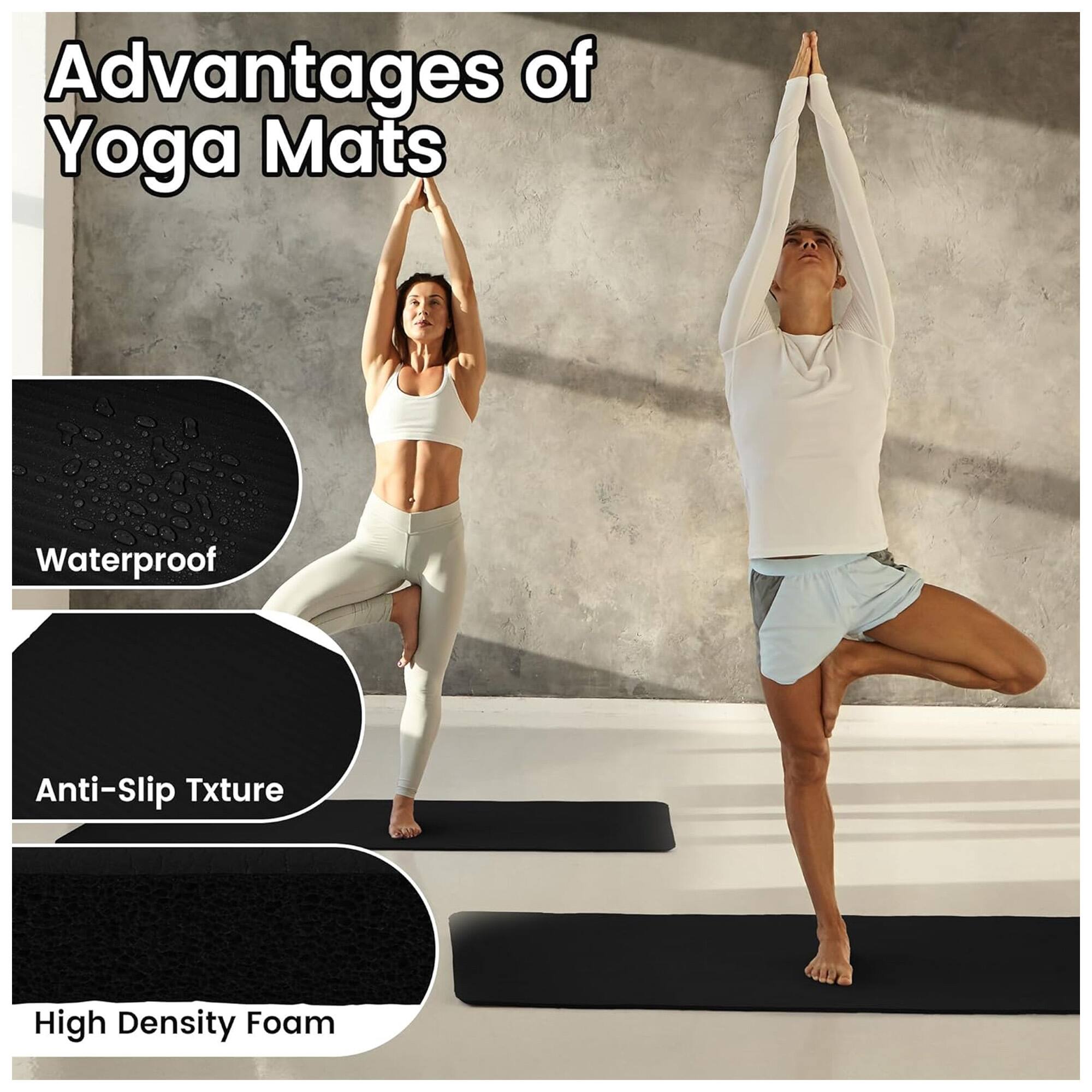 Advantages of Yoga Mats

- Waterproof
- Anti-Slip Texture
- High Density Foam