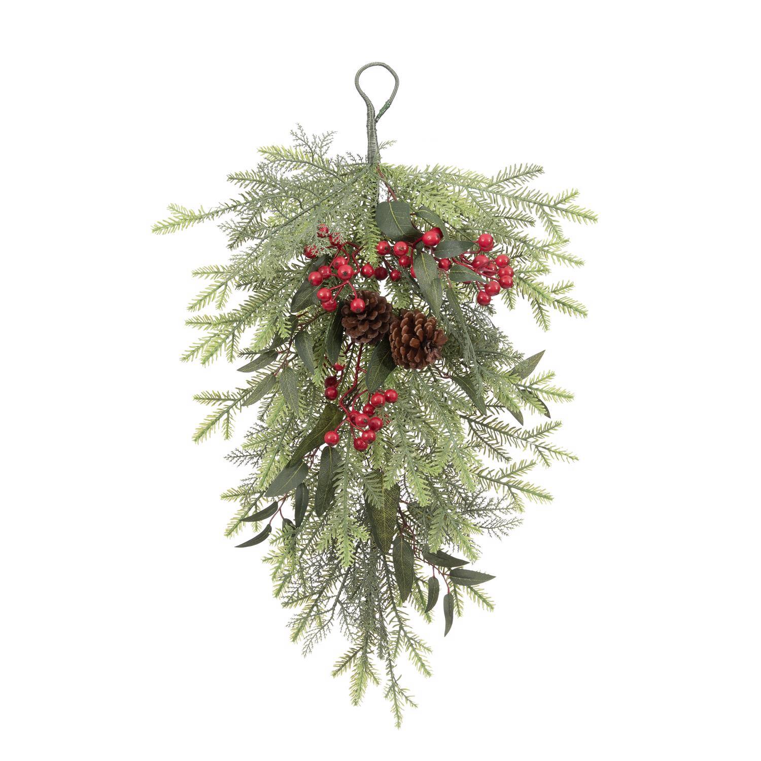 Front. Celebrations - Celebrations 2 ft. L Unlit Everyday Teardrop Garland - Multicolored.