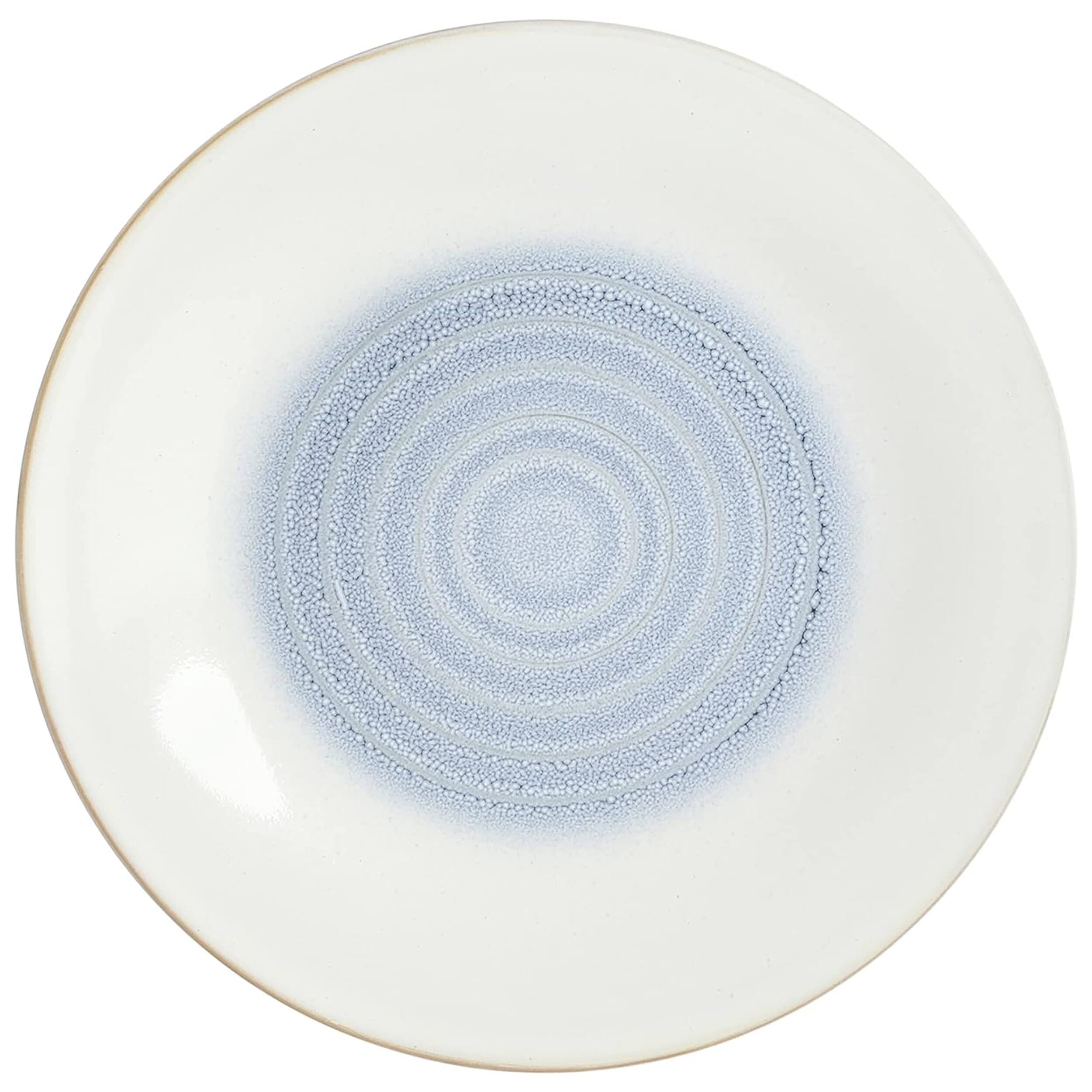 Alt View 3. Gibson - Gibson Elite Spiral Embossed 16 Piece Stoneware Dinnerware Set in Blue - Blue.