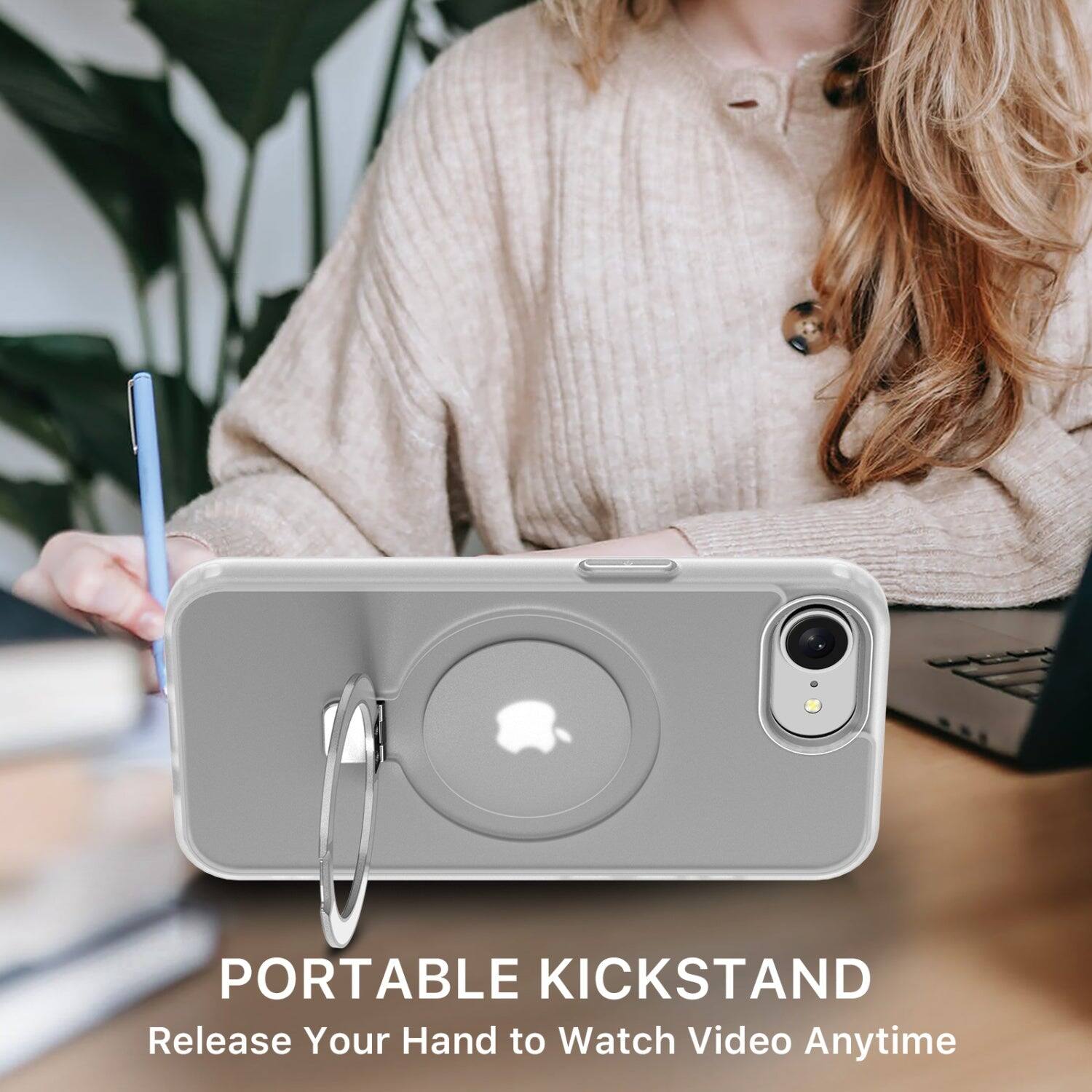 PORTABLE KICKSTAND  
Release Your Hand to Watch Video Anytime