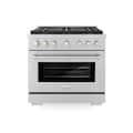 ZLINE - 36 in. Wide 6 Burner Paramount Gas Range with DuoPro Cooktop and Gas Oven (PSGR36) - Stainless Steel
