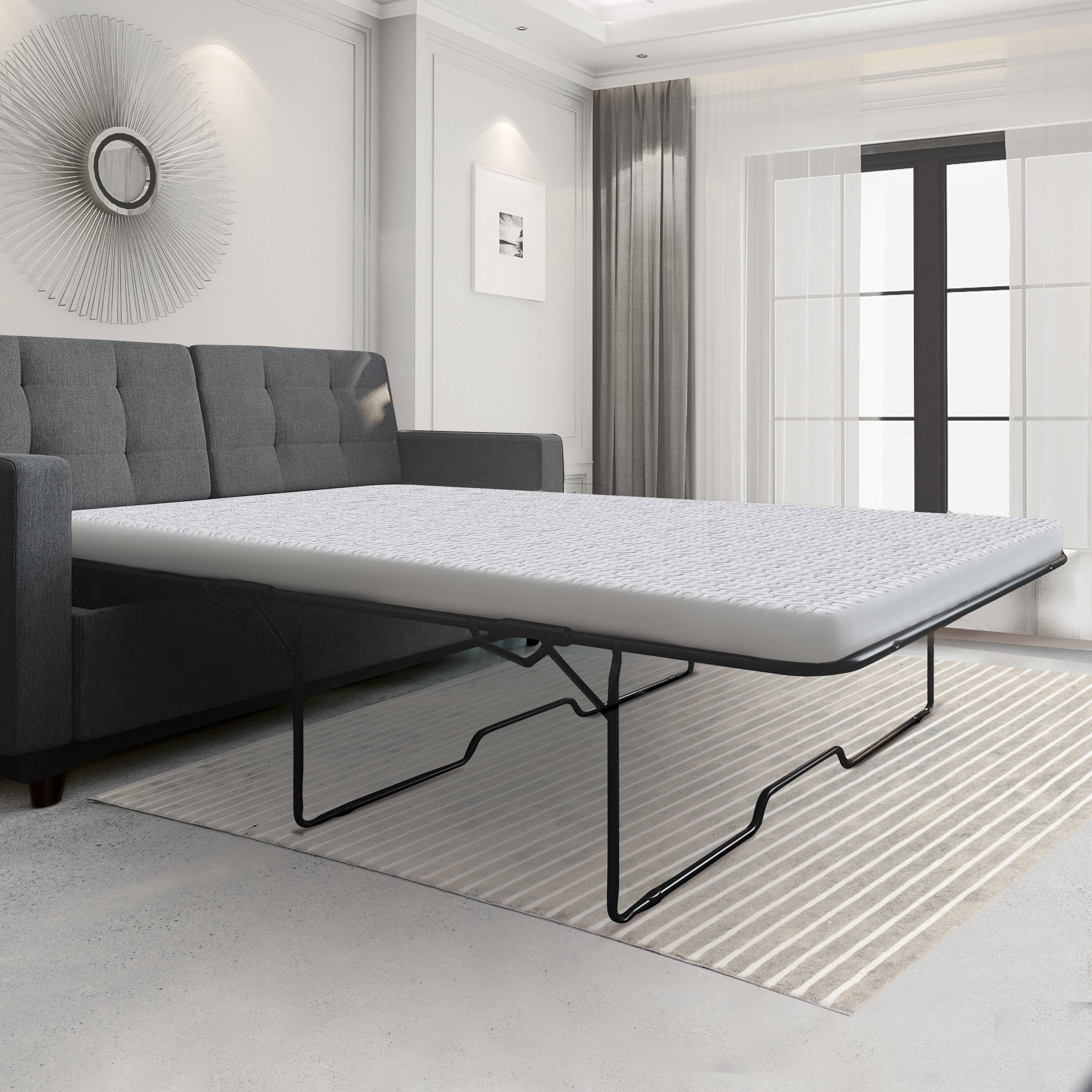 Angle. Bedgear - Dri-Tec Sofa Bed Performance® Mattress Protector - White, Twin - White.