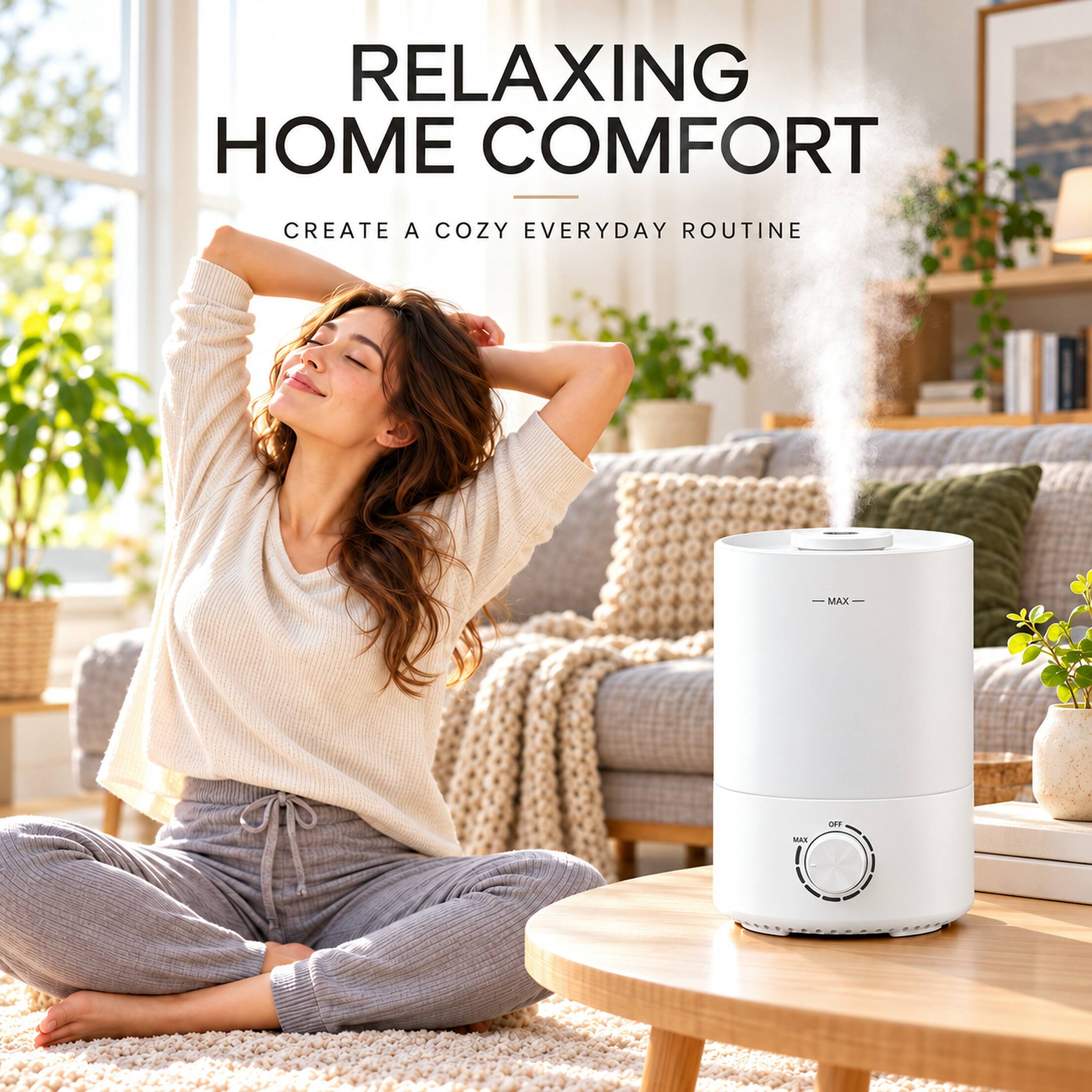 RELAXING HOME COMFORT  
CREATE A COZY EVERYDAY ROUTINE
