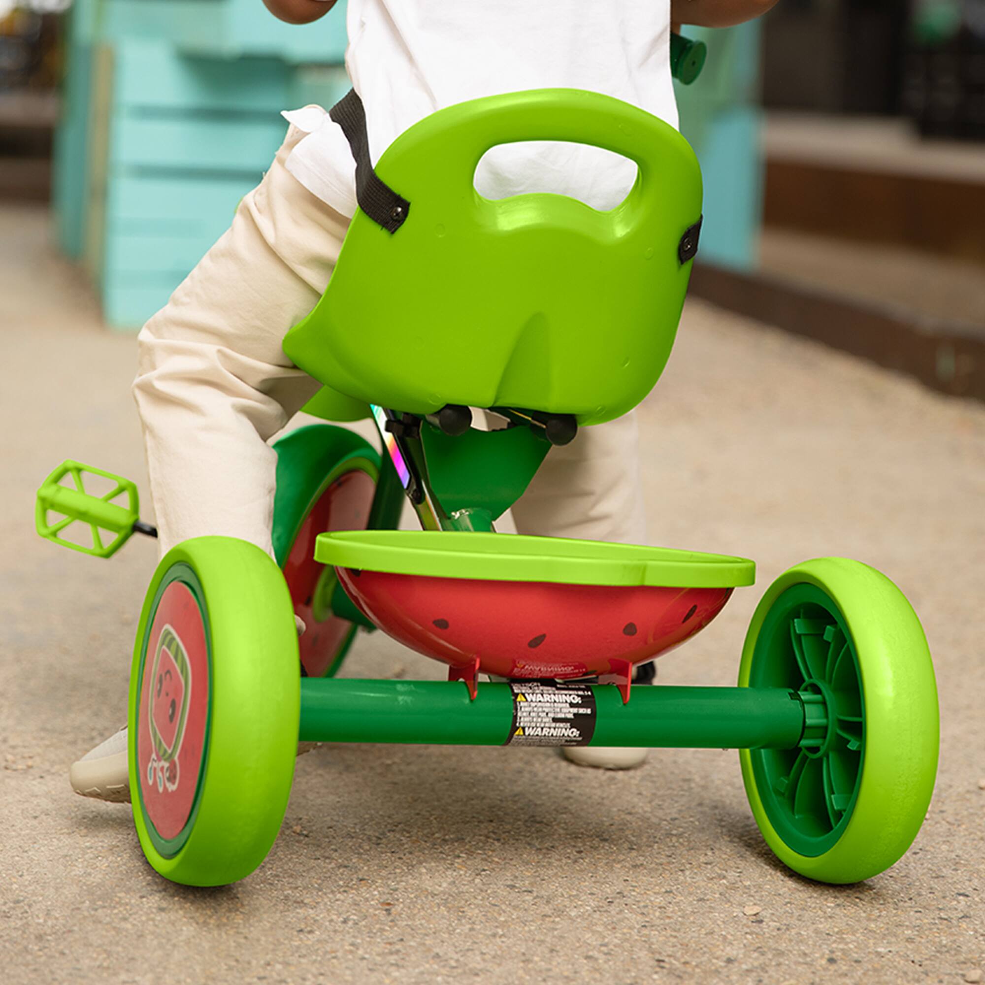Jetson CoComelon Light Up Trike with Front and Rear Baskets