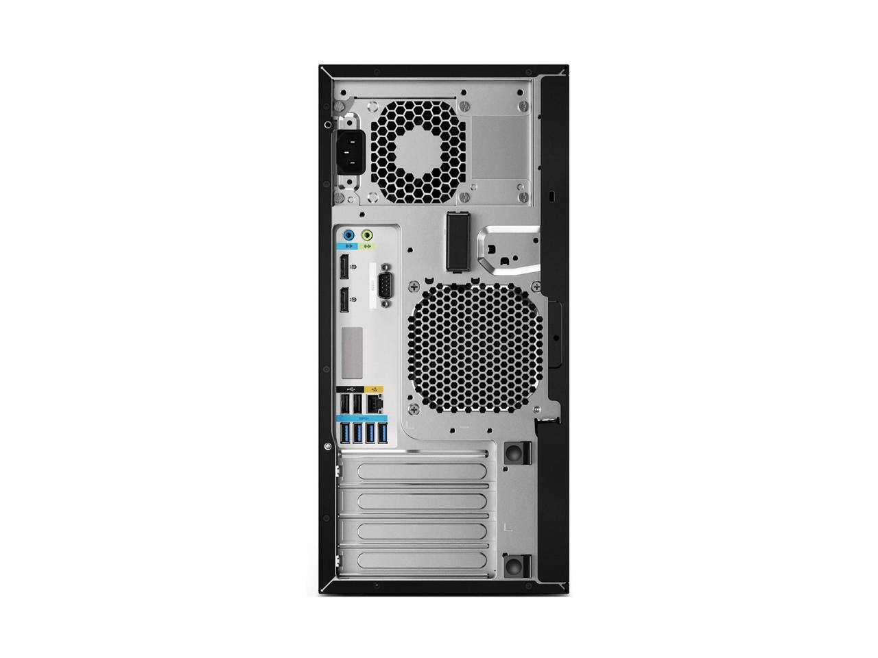 Alt View 3. HP - HP Tower Workstation Z2 G4 Intel Core i5-9500 32GB 1TB NVMe SSD AMD Radeon RX 460 Windows 11 Pro 64-bit - Black.