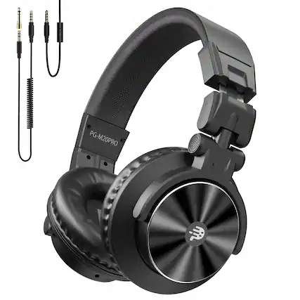Front. Ortizan - Over-Ear Bluetooth Headphones, 65H Playtime, HiFi Stereo, Foldable Lightweight, Deep Bass for Home Office PC Cellphone, - black.