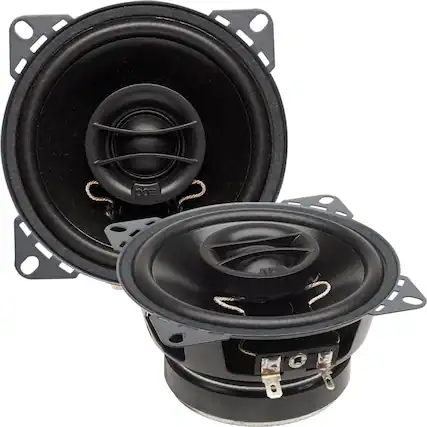 Front. Powerbass - PowerBass S-4002 - 4" Coaxial OEM Replacement Speakers - Pair - Black/Gray.