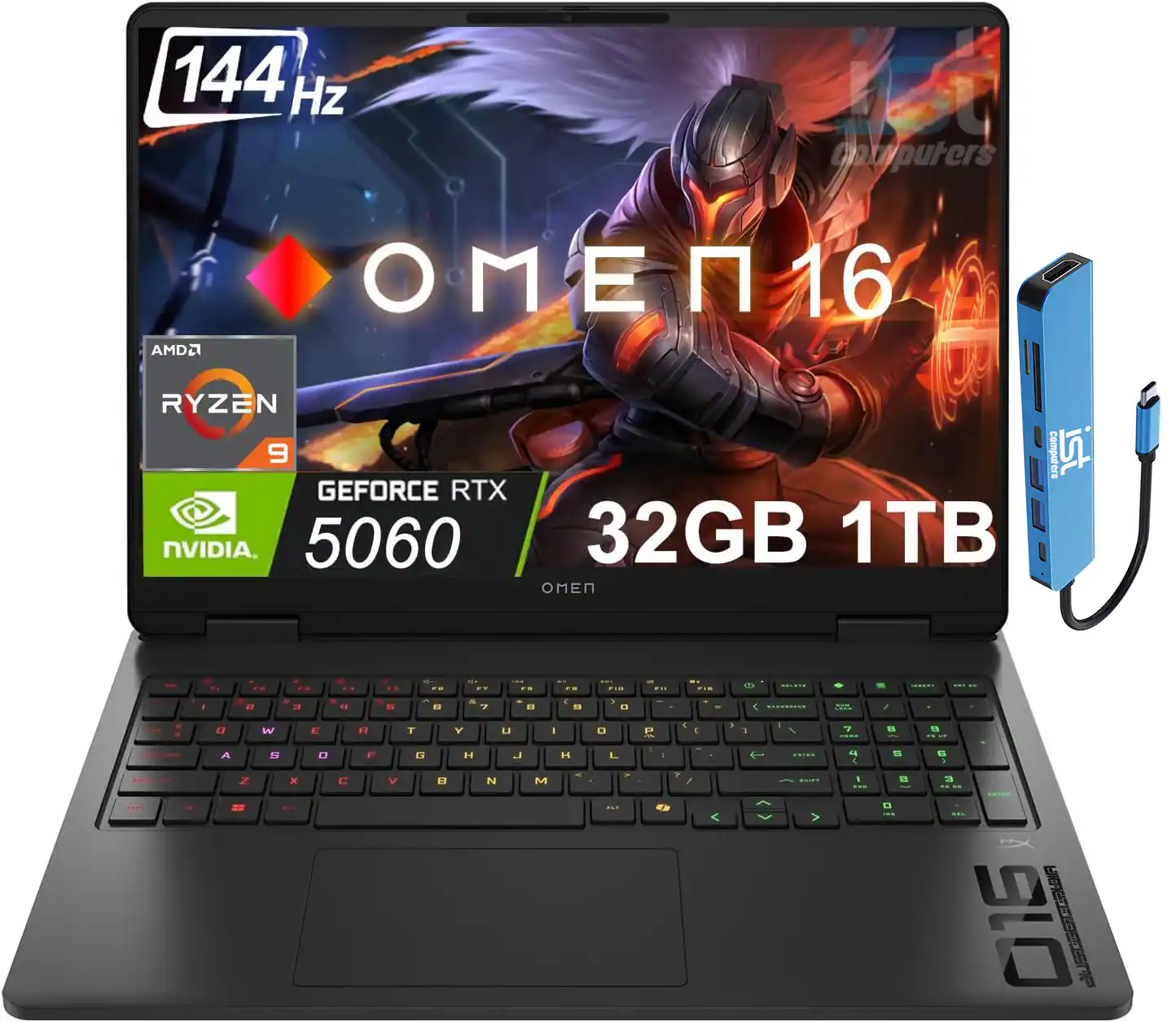 144 Hz
OMEN 16
AMD Ryzen 9
NVIDIA GeForce RTX 5060
32GB 1TB