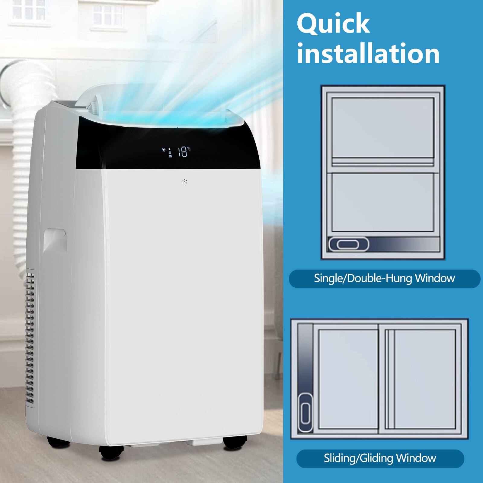 Quick installation

Single/Double-Hung Window

Sliding/Gliding Window