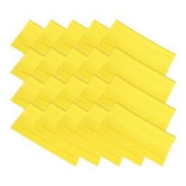 Unique Bargains - Eyeglass Microfiber Cleaning Cloth 6"x6", 20pcs Soft Wipe for Lens, Eyeglasses, Screens in Individual Vinyl Pouch - Yellow