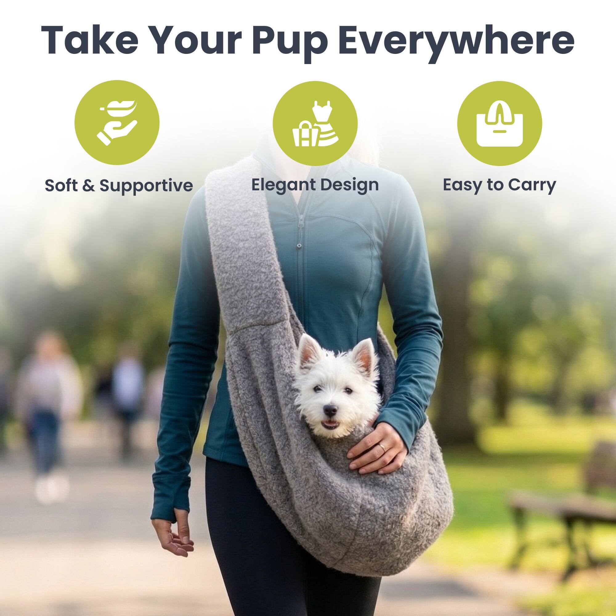 Take Your Pup Everywhere

- Soft & Supportive
- Elegant Design
- Easy to Carry