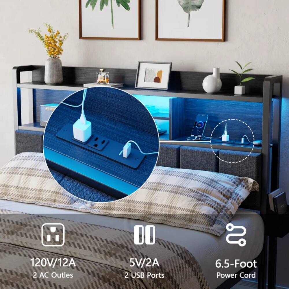 AR 120V/12A 2 AC Outlets DO 5V/2A 2 USB Ports 6.5-Foot Power Cord