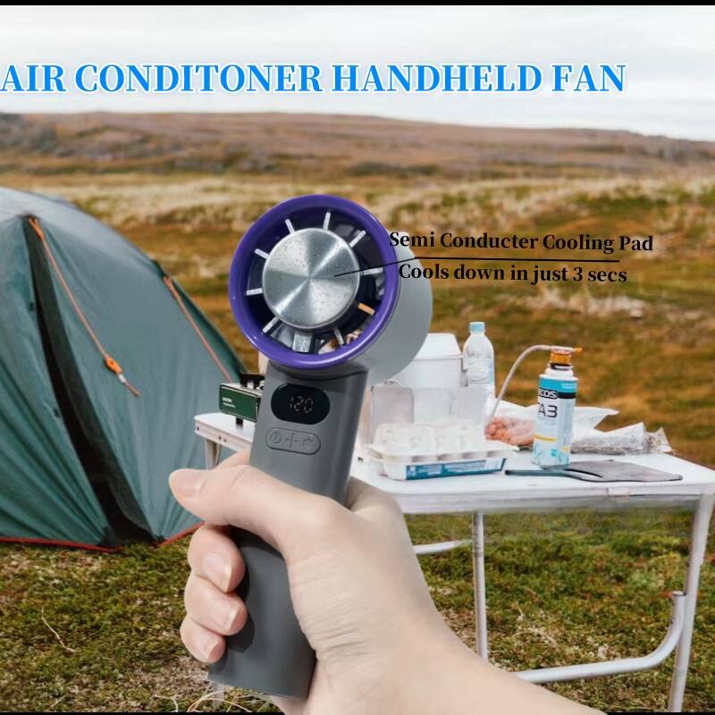AIR CONDITIONER HANDHELD FAN  
Semi Conductor Cooling Pad  
Cools down in just 3 secs