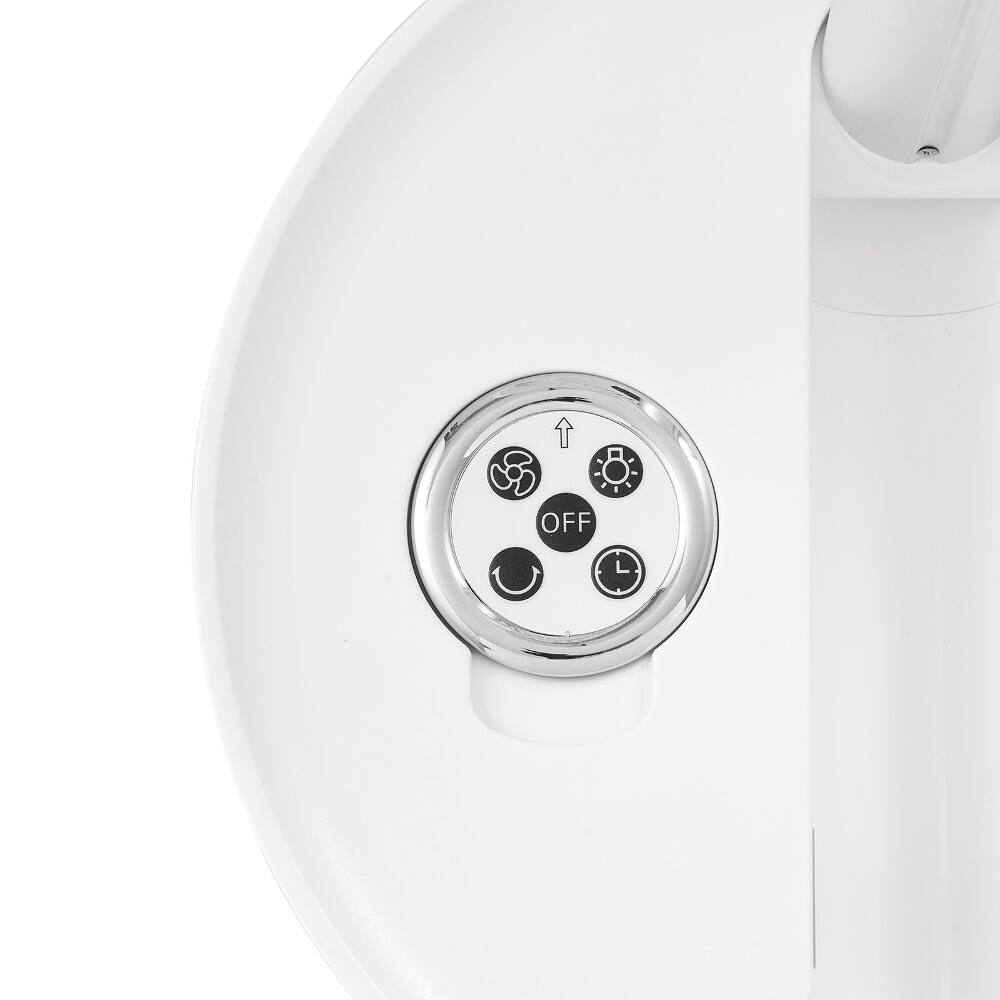 Alt View 3. Loheer - Loheer 10 Inch Portable Foldable Rechargeable Oscillating Fan, 9 Speed Battery Operated Quiet Desk Pedestal Fan Remote.