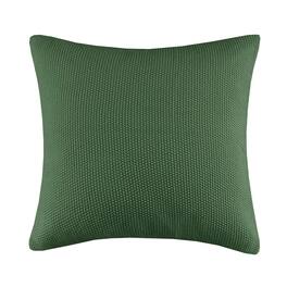 Gracie Mills - Lessie Solid Acrylic Knit Euro Pillow Cover - Green