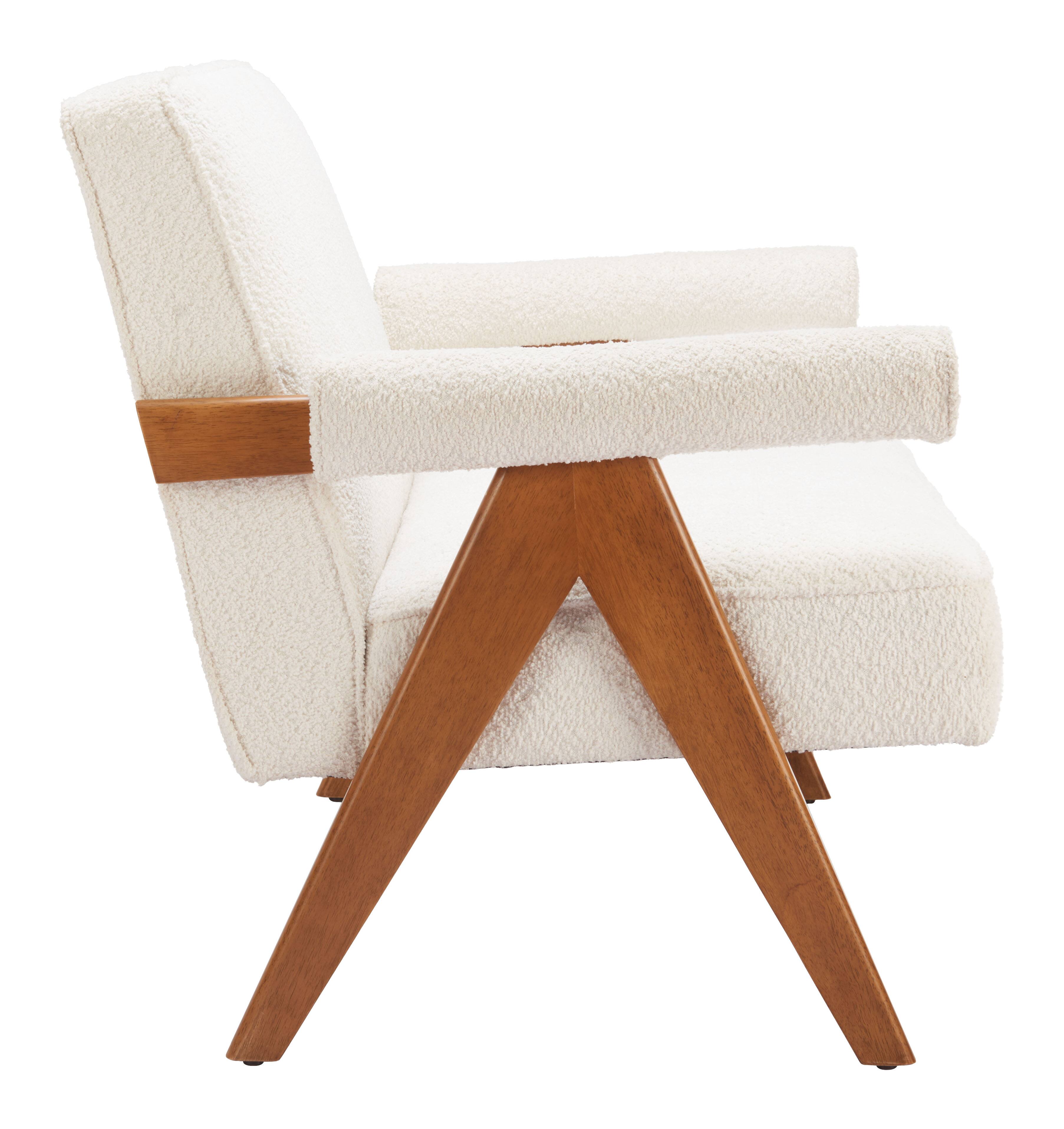 Back. Hivvago - Encanto Loveseat Ivory - Ivory.