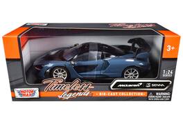 McLaren Senna Gray Metallic and Black "Timeless Legends" 1/24 Diecast Model Car by Motormax