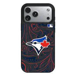Keyscaper - MLB - Toronto Blue Jays Paisley iPhone Magnetic Bump Case - 15 - Black
