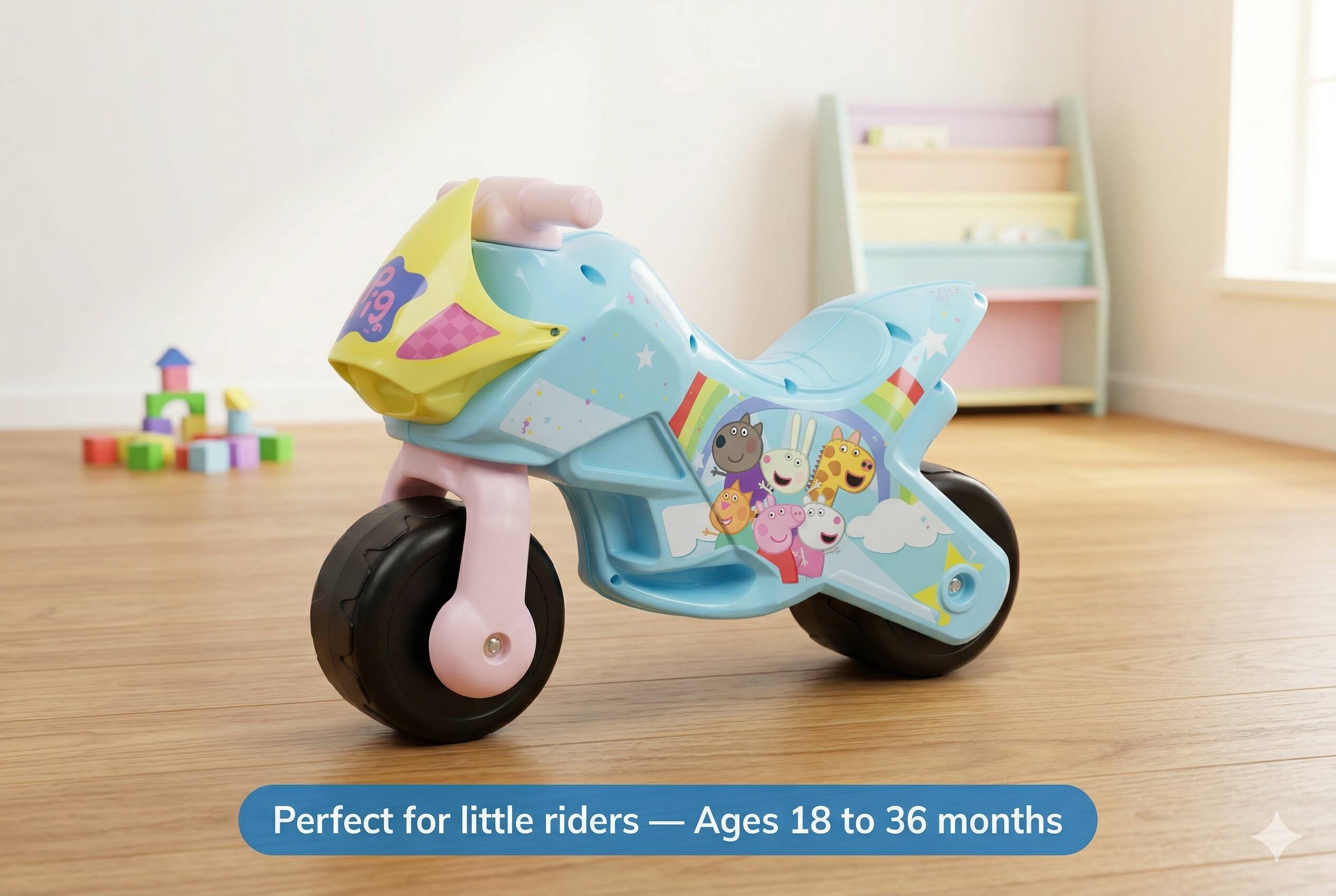 Perfect for little riders - Ages 18 to 36 months