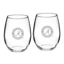Jardine - Alabama Crimson Tide 21oz. 2-Piece Stemless Wine Glass Set - Multicolor