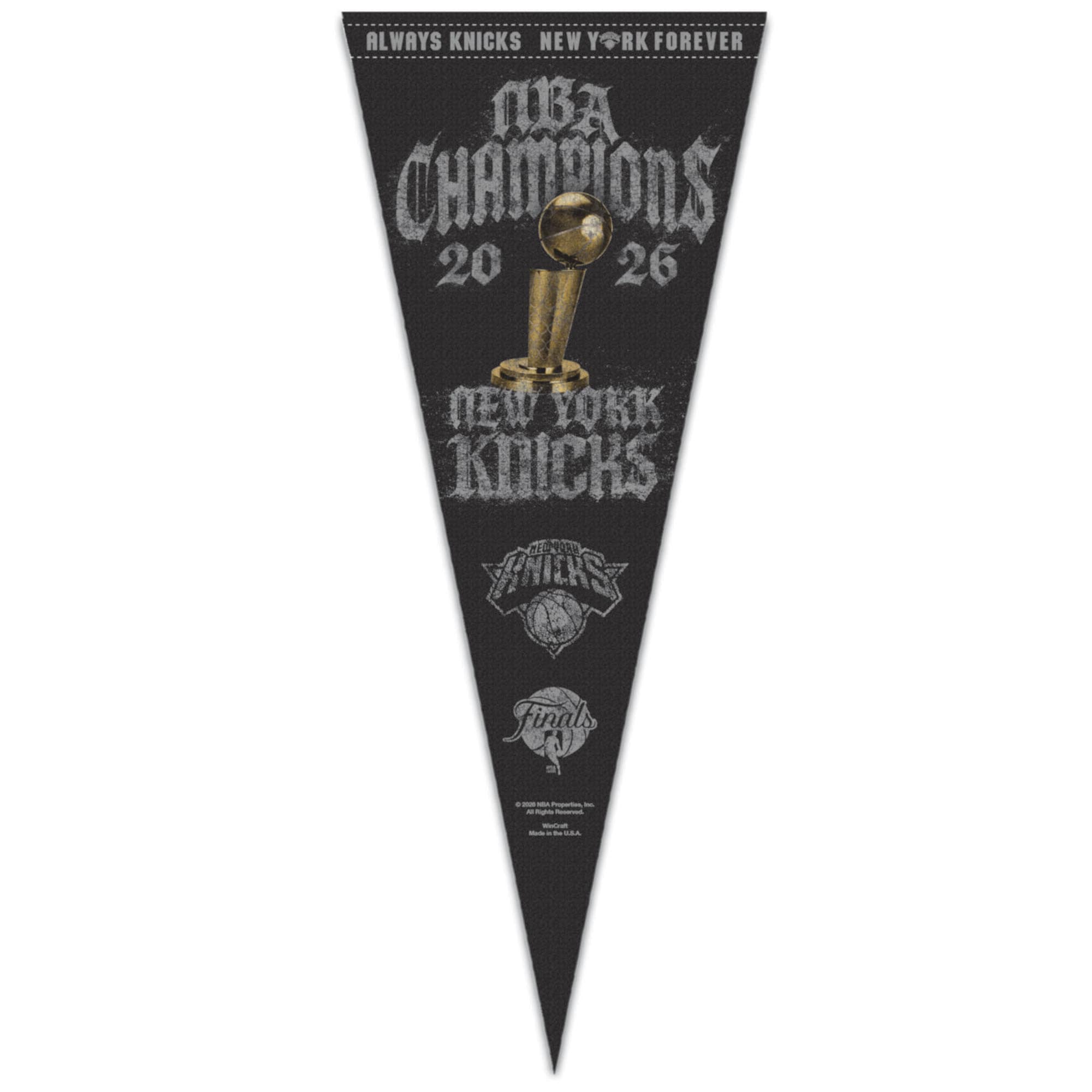 ALWAYS KNICKS NEW YORK FOREVER  
NBA CHAMPIONS 20 26  
NEW YORK KNICKS  
FINAL
