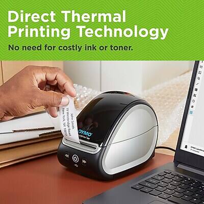 Direct Thermal Printing Technology  
No need for costly ink or toner.  

1 80 - New York Westbridge  
John AN Smith  
10058 Road DYMO  

2 - f 2 , T Y * , 4