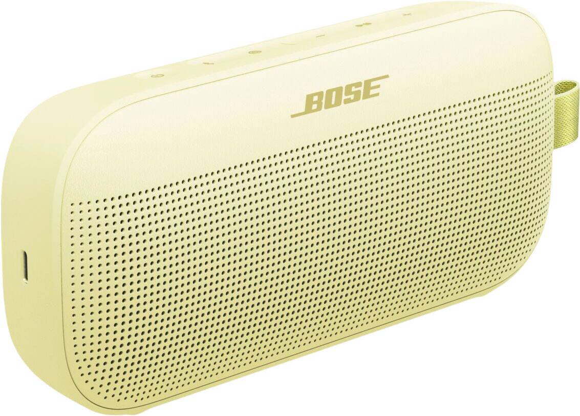 Angle. Bose - SoundLink Flex (2nd Gen) Portable Bluetooth Speaker with Waterproof/Dustproof Design - Citrus Yellow.
