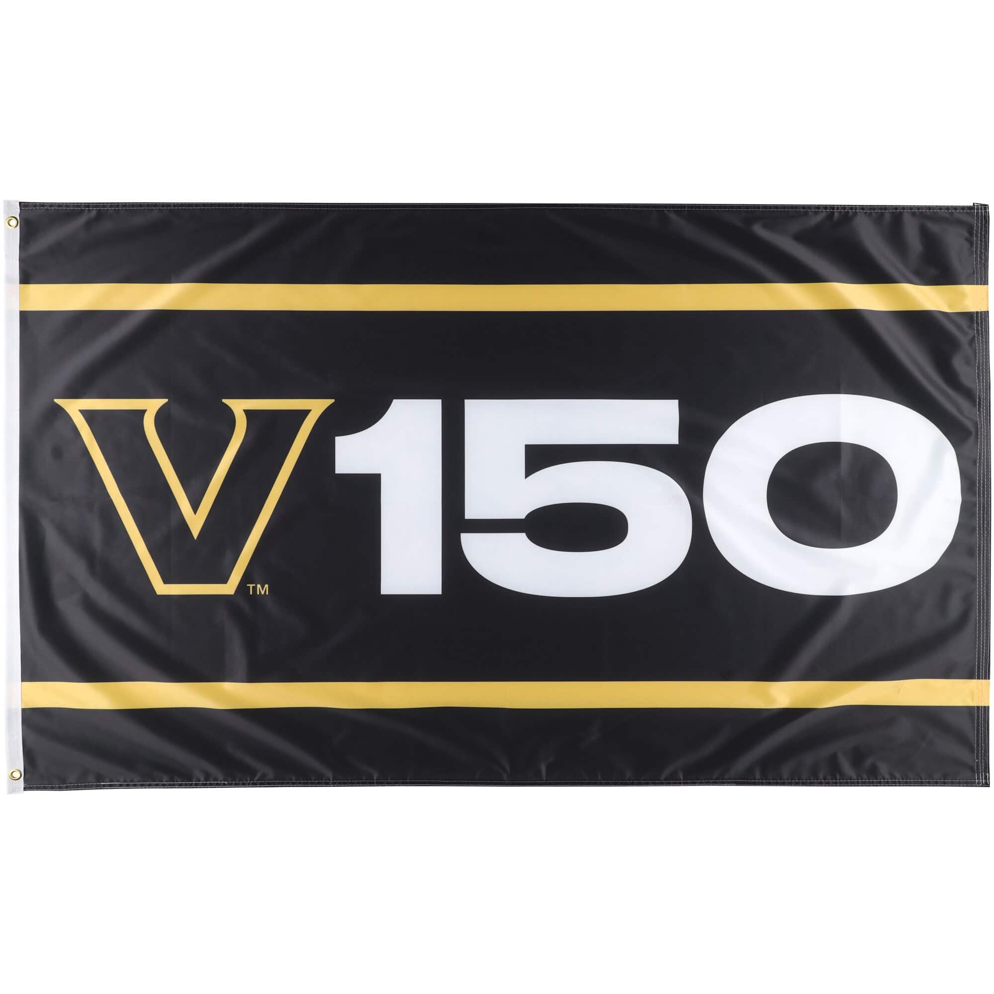 WinCraft - Vanderbilt Commodores 3' x 5' Single-Sided Deluxe 150th Anniversary Flag - Multicolor