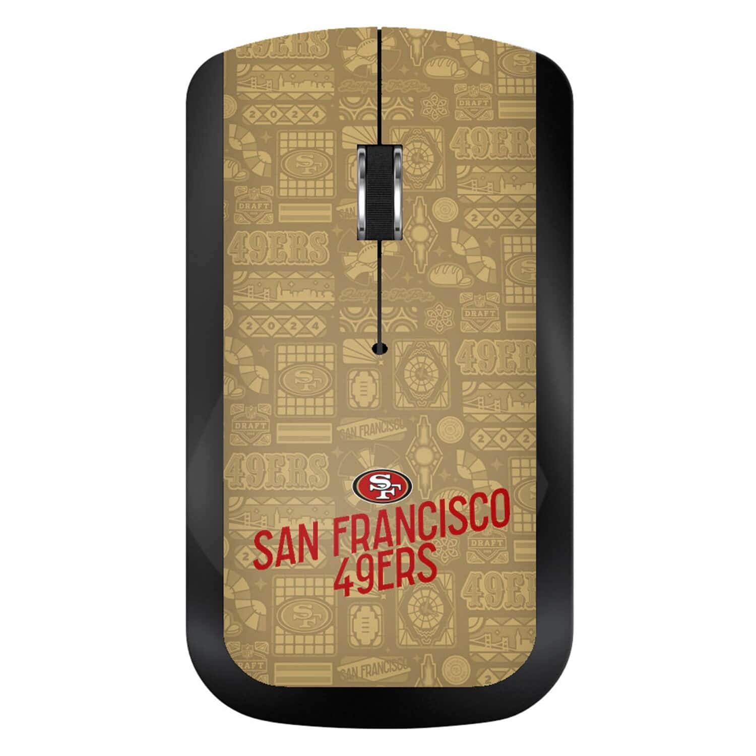 Keyscaper - San Francisco 49ers 2024 Illustrated Limited Edition Wireless Mouse - Wireless - Black