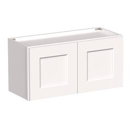 Boyel Living - 30-in W x 15-in H x 12-in D Shaker RTA Kitchen Wall Cabinet with Soft-Close - White Shaker