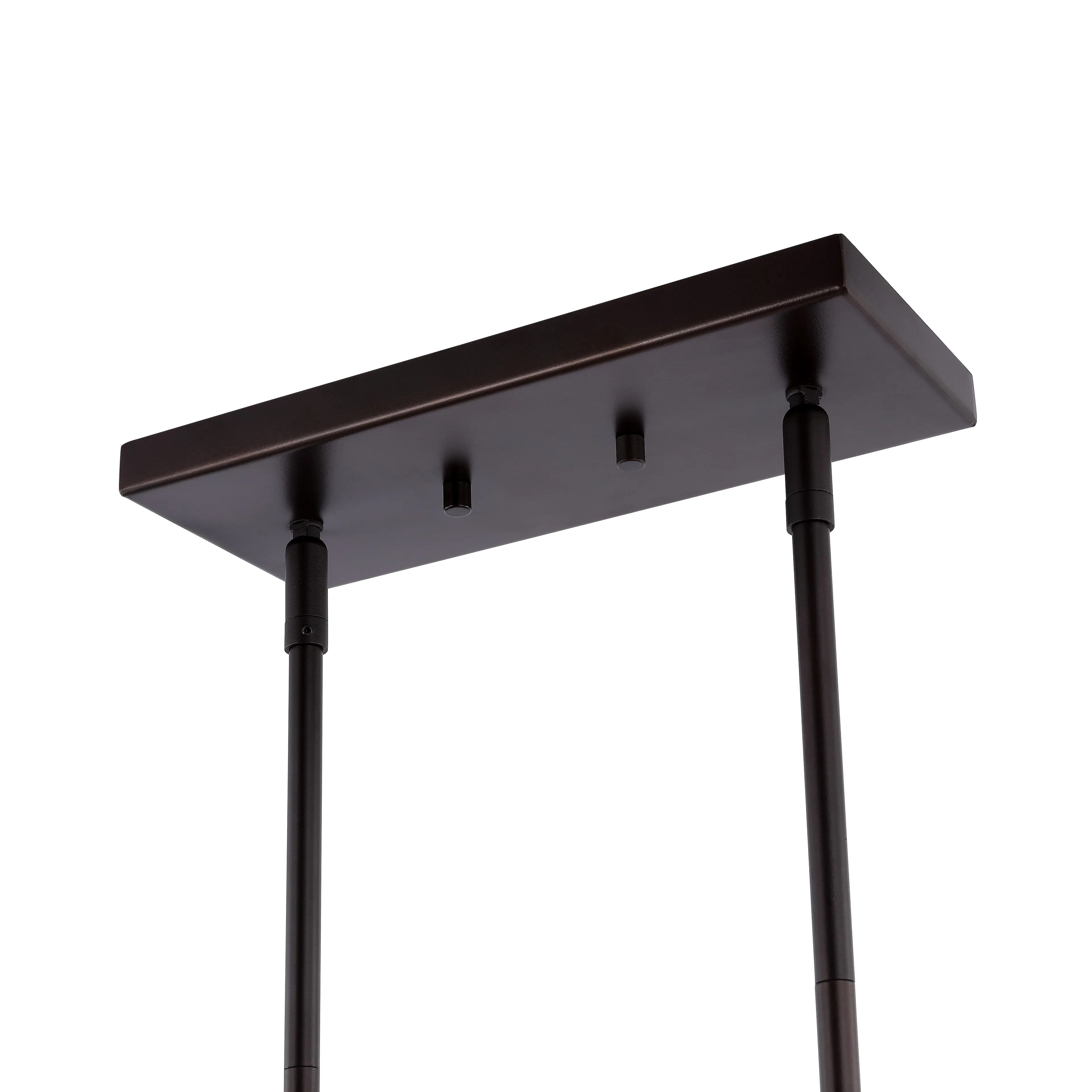 Alt View 5. Jonathan Y - Cade 34.25" 3-Light Metal Farmhouse Industrial LED Pendant, Oil Rubbed Bronze - Oil Rubbed Bronze.