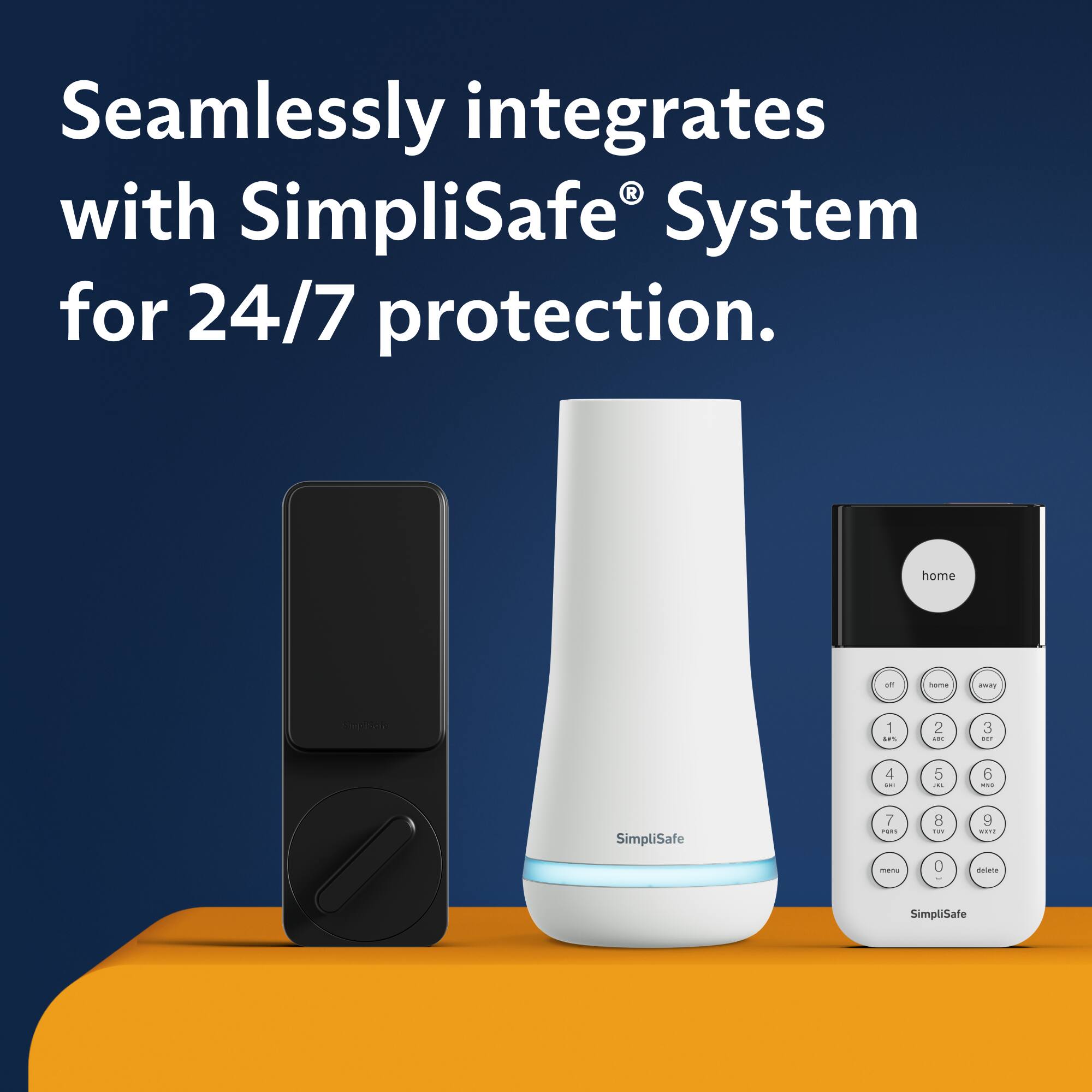 Seamlessly integrates with SimpliSafe System for 24/7 protection.