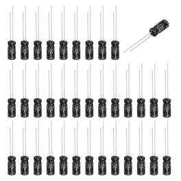 Unique Bargains - 1uF 50V Non-Polar Electrolytic Capacitor, 5x11mm, for Audio Tweeter/Speaker Crossover, 40pcs - Black