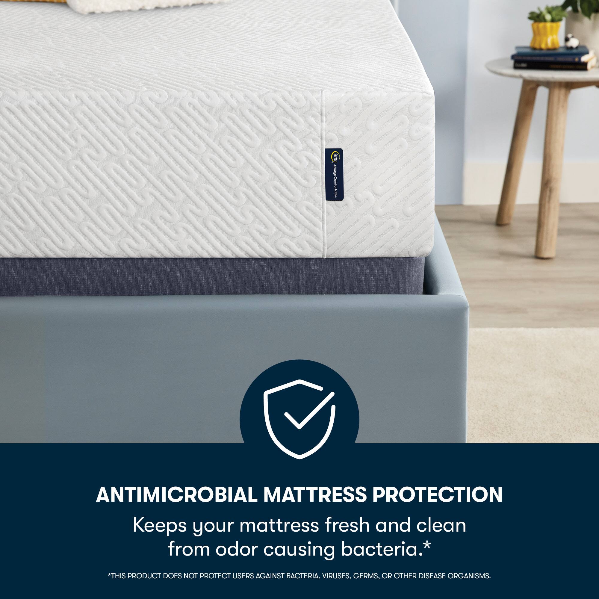 Alt View 13. Serta - Sheep Dreams 12" Medium Memory Foam Mattress -King - White.