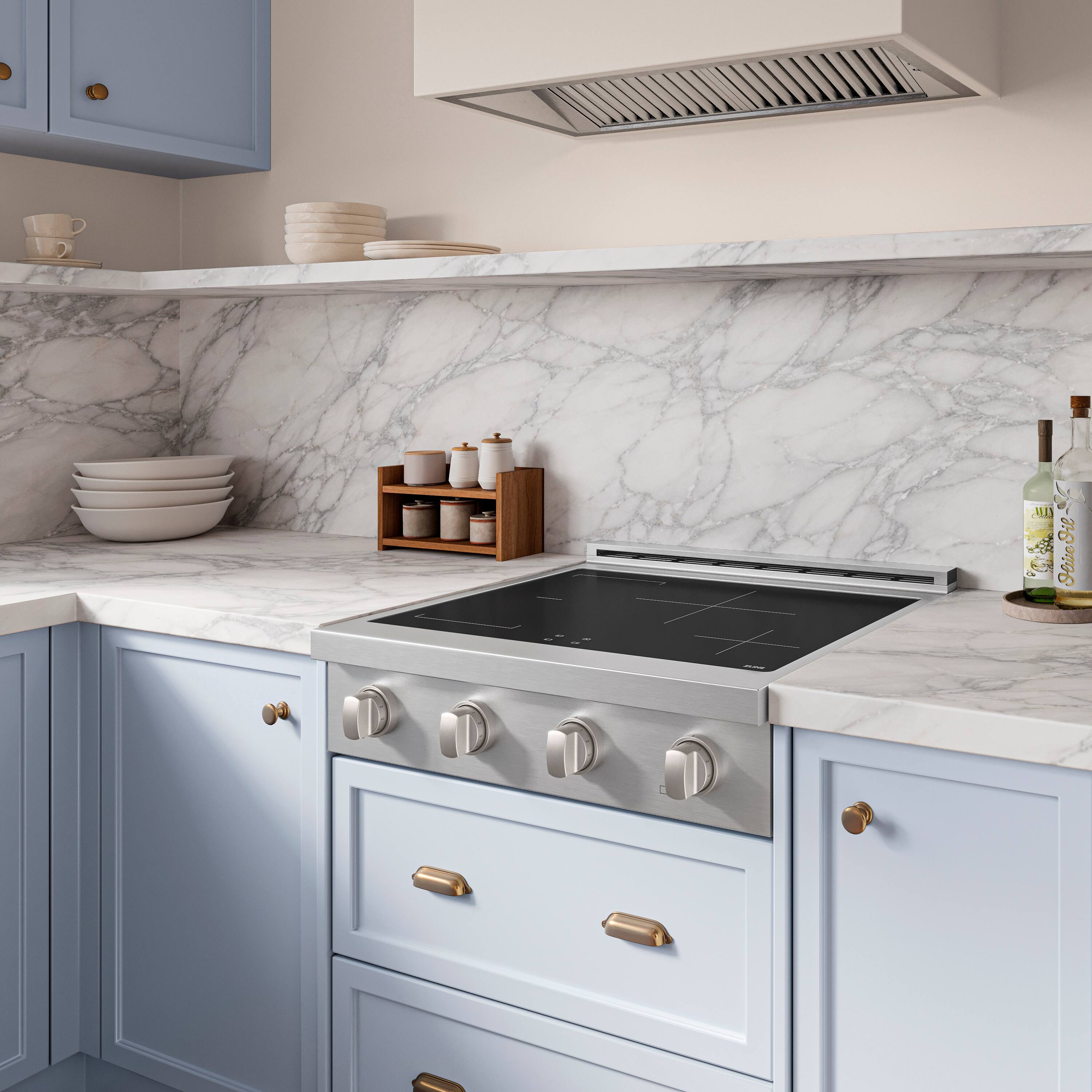 Alt View 5. ZLINE - 30 in. Paramount Built-in Electric Induction Rangetop with 4 Element Cooktop in Stainless Steel - Stainless Steel.