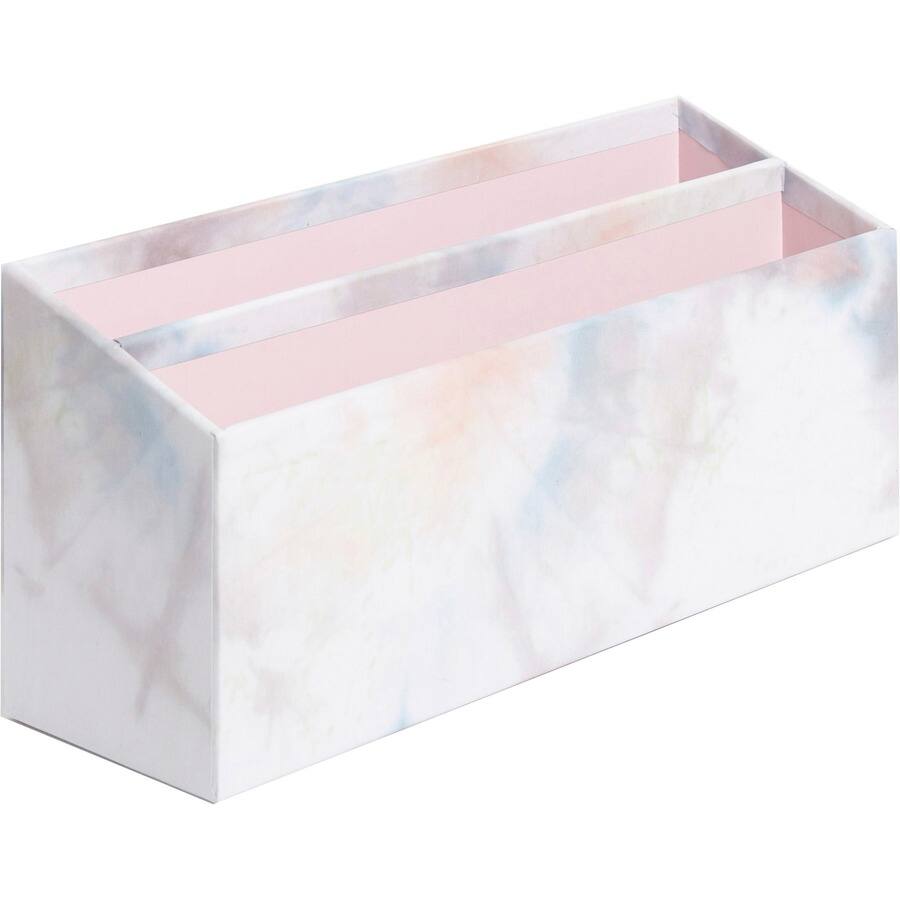 Left. U Brands - U Brands 4 Piece Desk Organization Set Desktop Paper Wrapped Soft Dye Chipboard Paper - Soft Dye.
