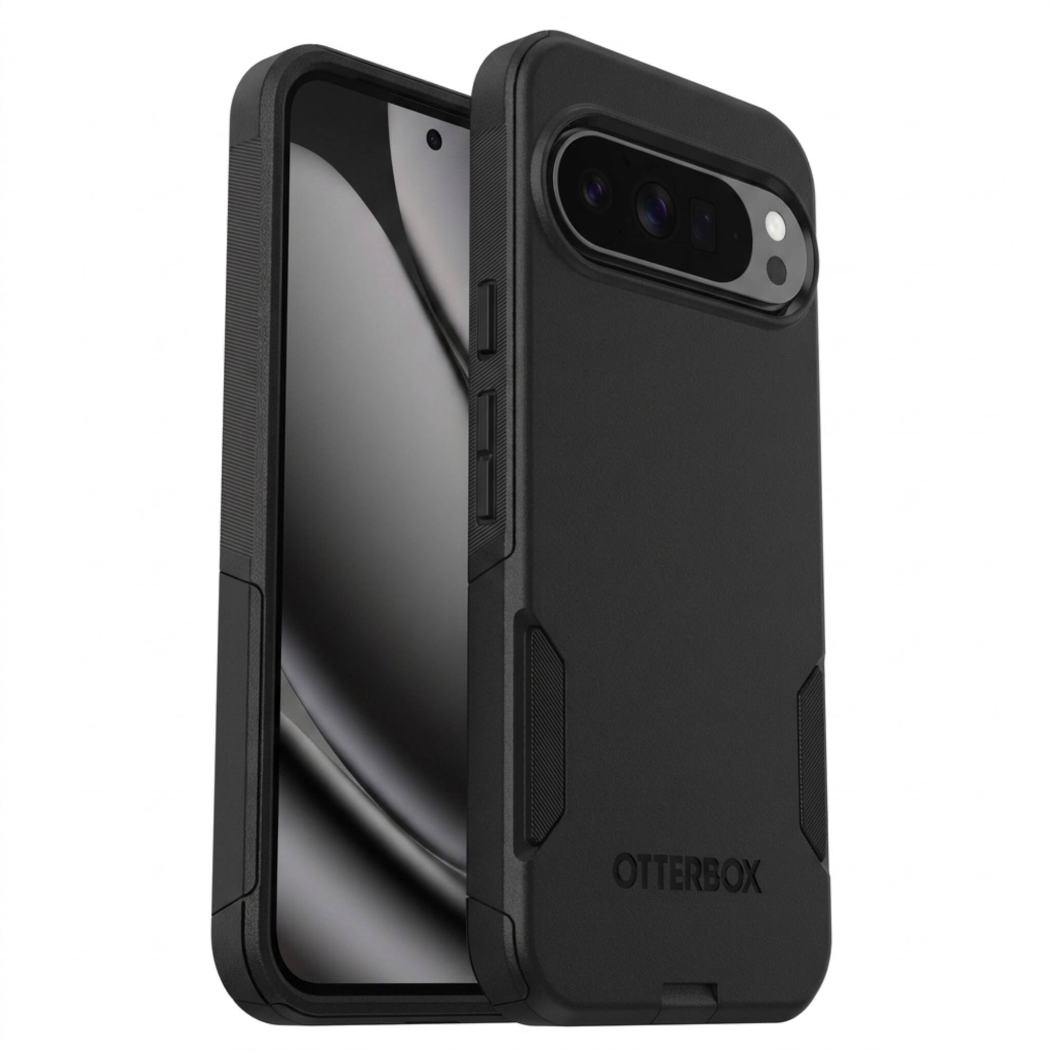 Front. OtterBox - OtterBox - Commuter Series Hard Shell For Google Pixel 10 Pro XL - Black - Black.