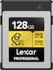 128 GB
3600 MB/s R
3300 MB/s W
CF express 4 B
Lexar PROFESSIONAL