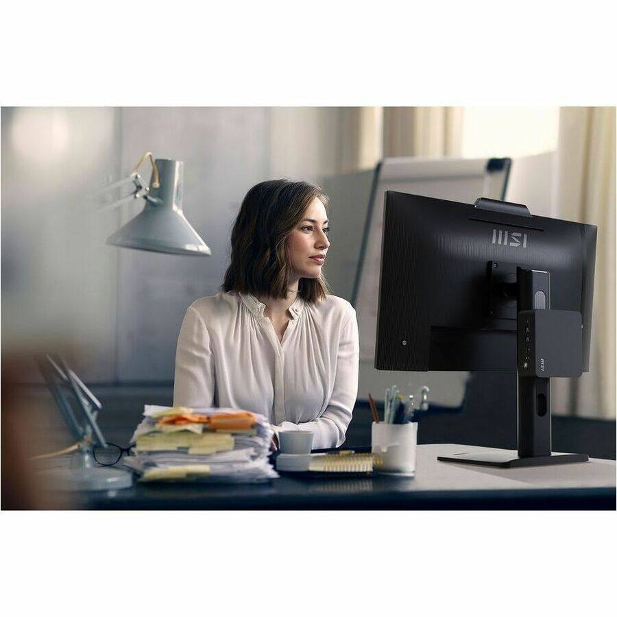 Alt View 5. MSI - MSI Pro PRO MP242PMG 24" Class Webcam Full HD LCD Monitor - 16:9 - Black - 23.8" Viewable - In-plane Switching (IPS) - Black.