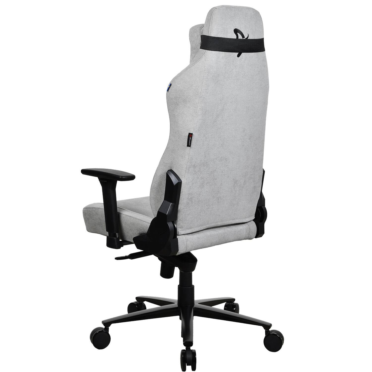 Alt View 12. Arozzi - Vernazza Premium Soft Fabric Ergonomic Office/Gaming Chair - Light Grey.