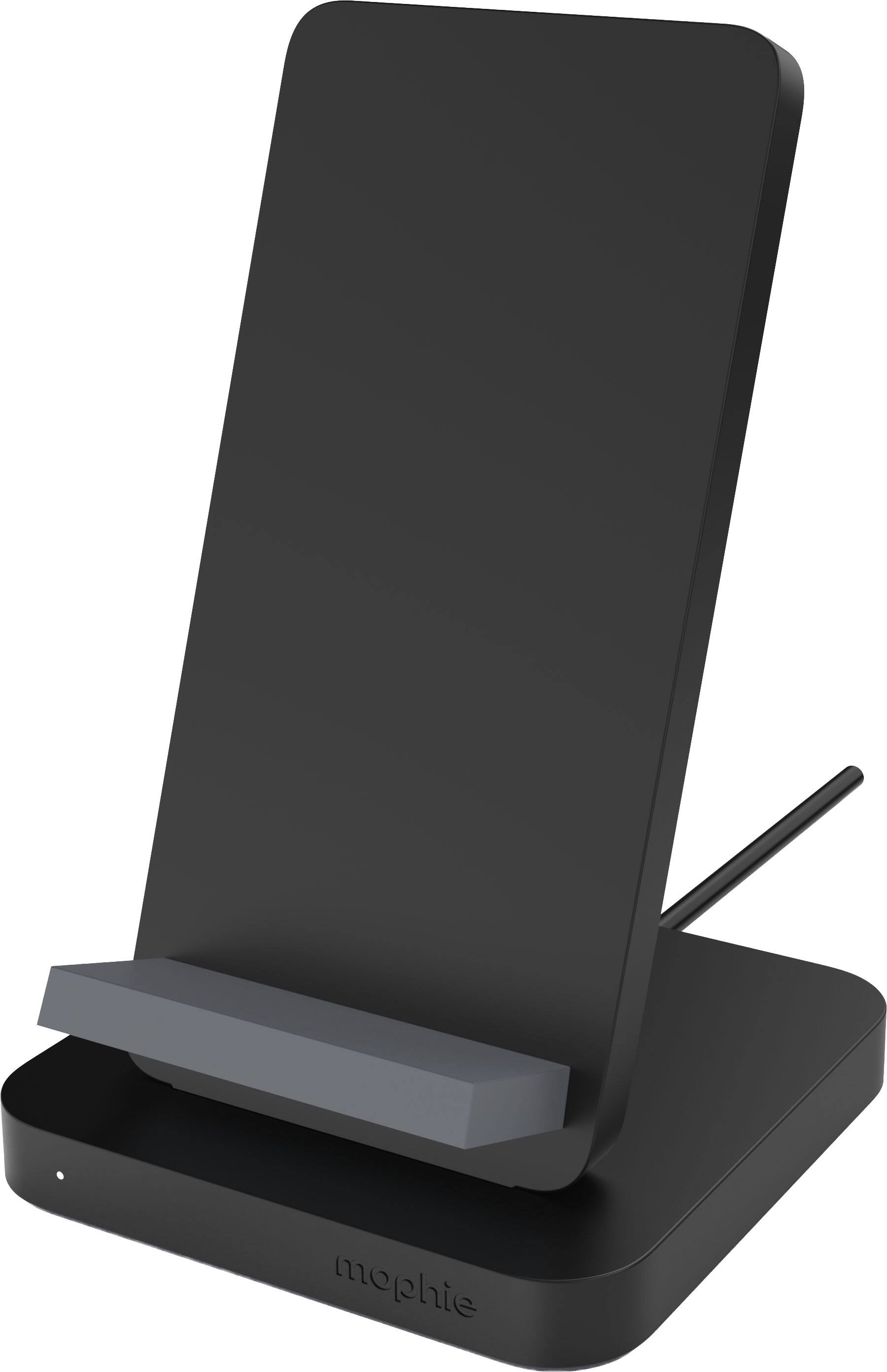 Alt View 1. mophie - 15W Wireless Charging Stand for Qi-enabled Devices - Black.