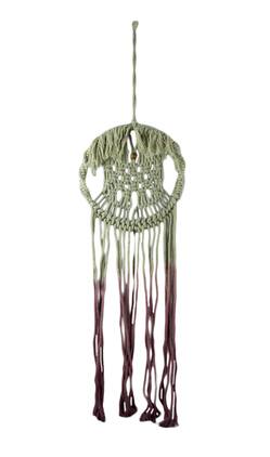 King Max - Did Dyed Boho Cotton Macrame Dream Catcher - Purple