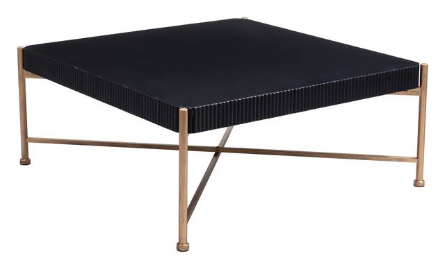 Front. Hivvago - Nazaire Coffee Table Black - Black.