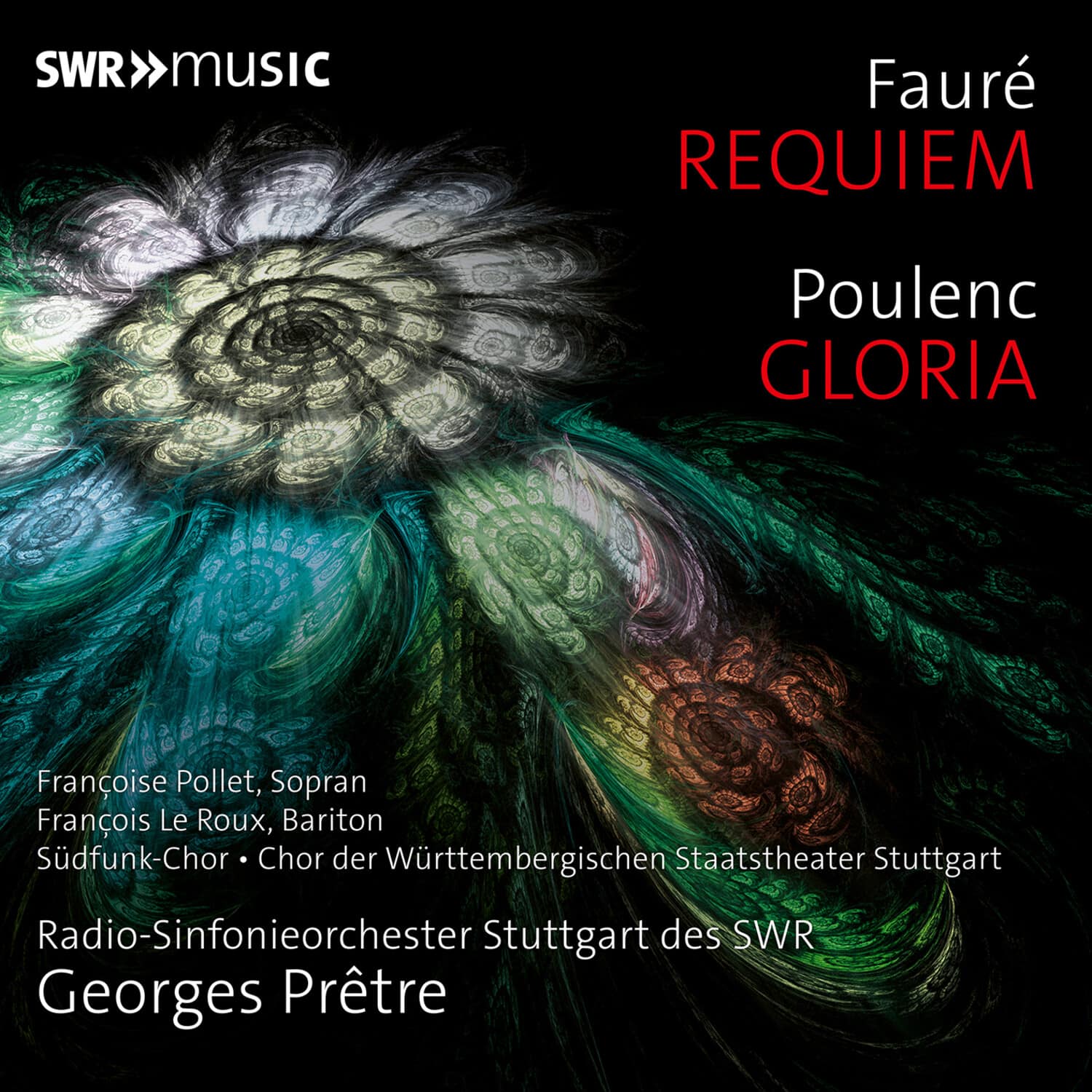 Radio-Sinfonieorchester Stuttgart des SWR - Faure: Requiem & Poulenc: Gloria   - COMPACT DISCS [CD]